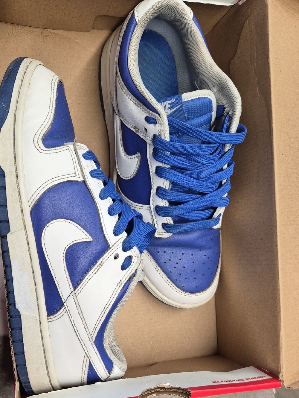 Nike Men’s Low-Top Sneakers in Royal Blue and White